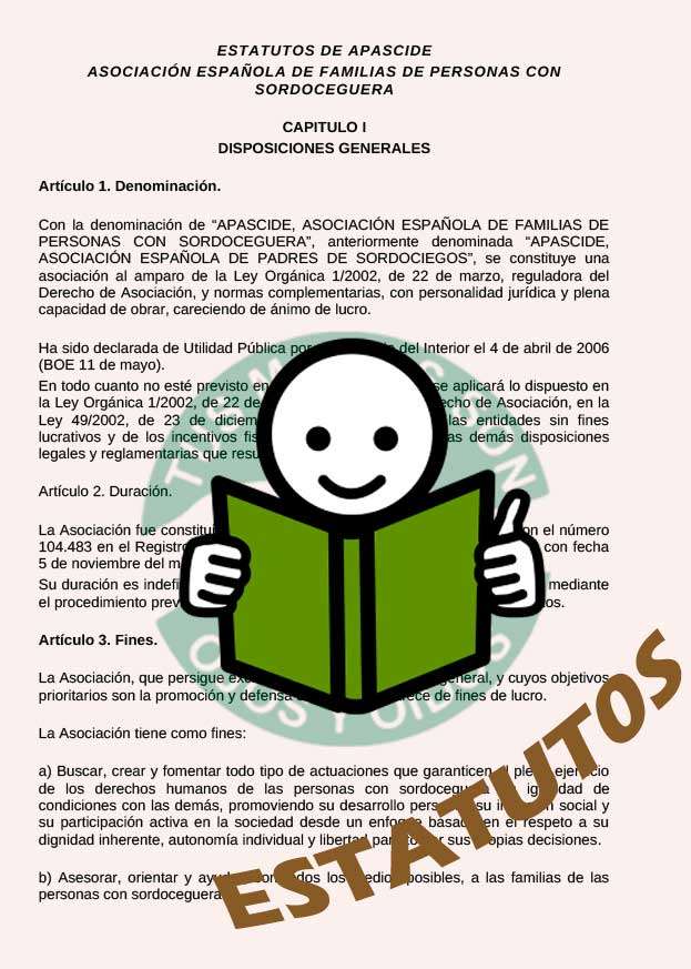 Estatutos de APASCIDE (lectura fácil)
